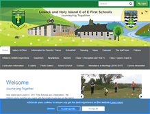 Tablet Screenshot of lowickholyislandschools.org.uk